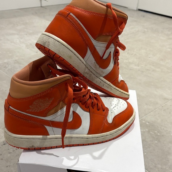 Jordan Shoes - Jordan Summit White and Cosmic Clay Sneakers